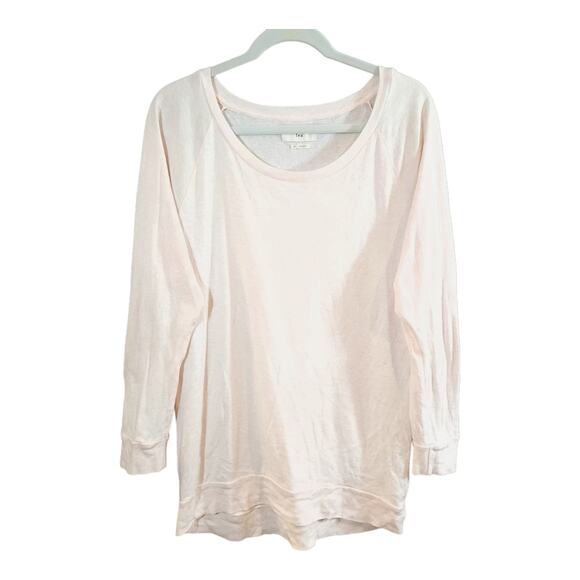 Tna Alpha Raglan Sleeve Oversized Scoop Neck T-shirt in Pink Casual Women's M - Picture 1 of 5